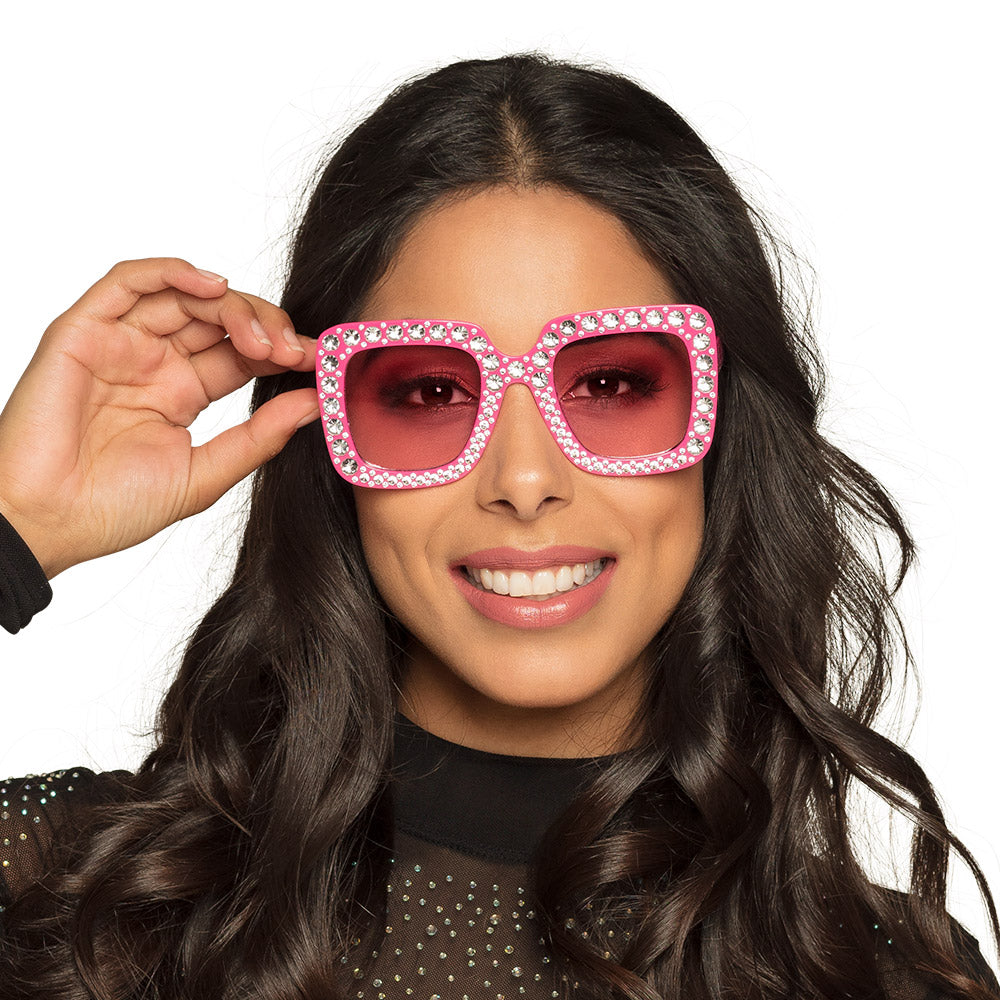Partybrille Bling Bling pink