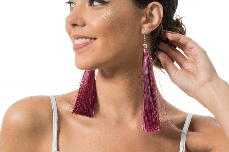 Ohrringe Rose-Fringe 17cm