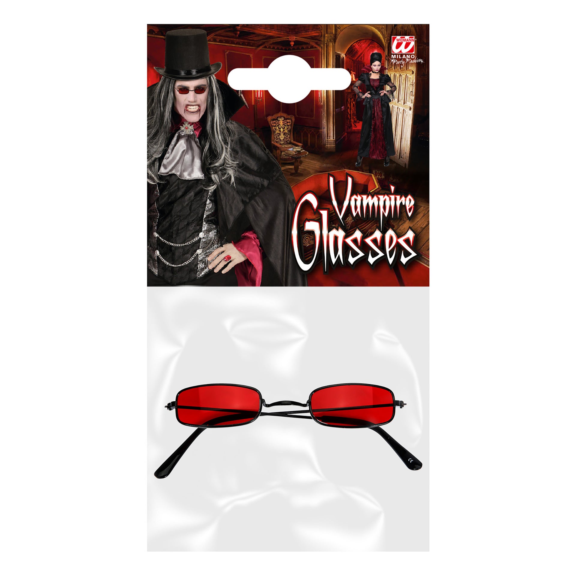 Blutrote Vampir Brille