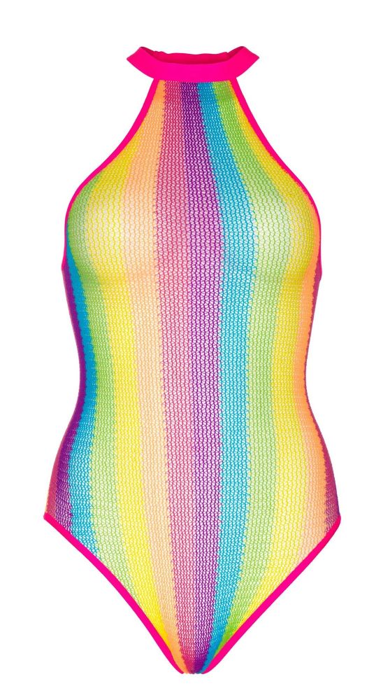 Regenbogen Neckholder Body mit Druckknopf