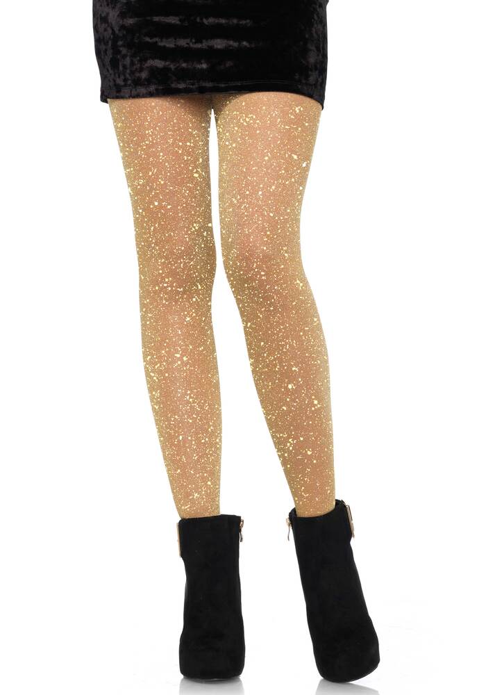 Lurex Shimmer Sheer Strumpfhose Gold