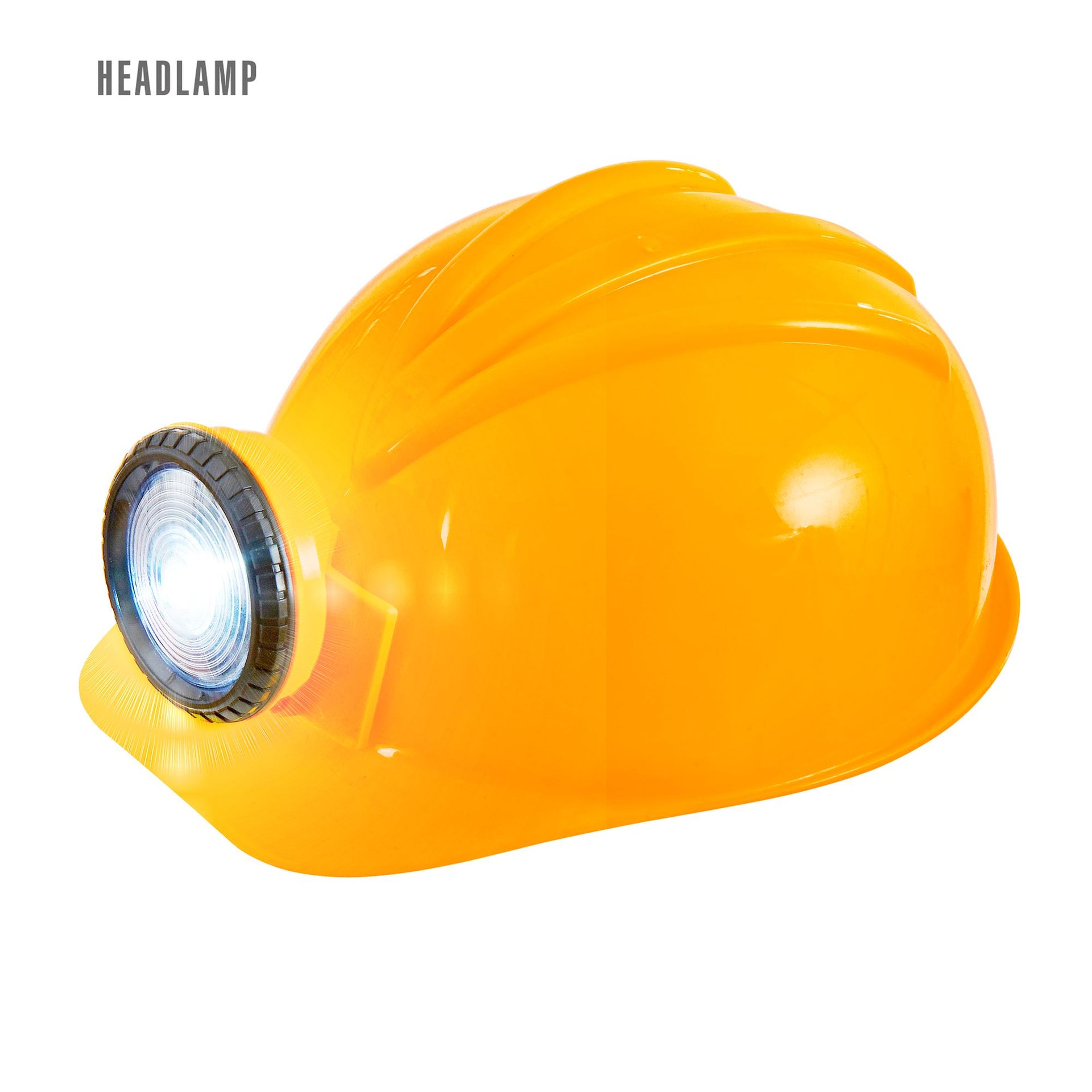 Ulli Bauarbeiter Helm mit echter Leuchte