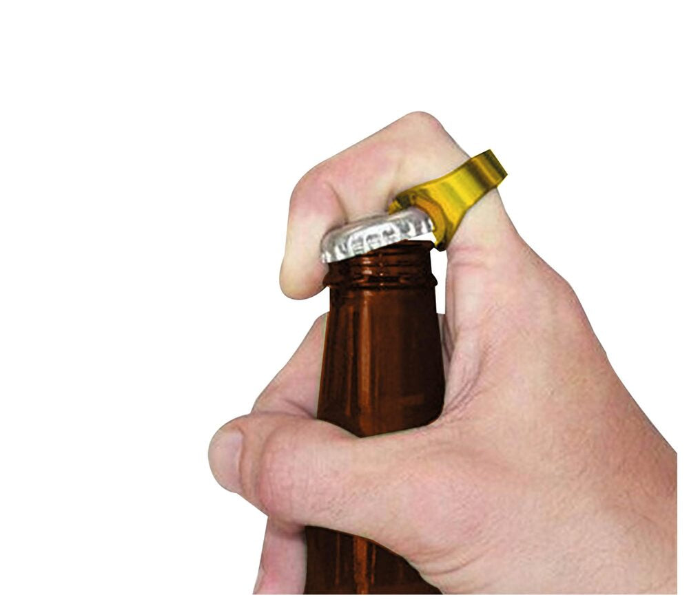 Goldener Ring mit Flaschenöffner
