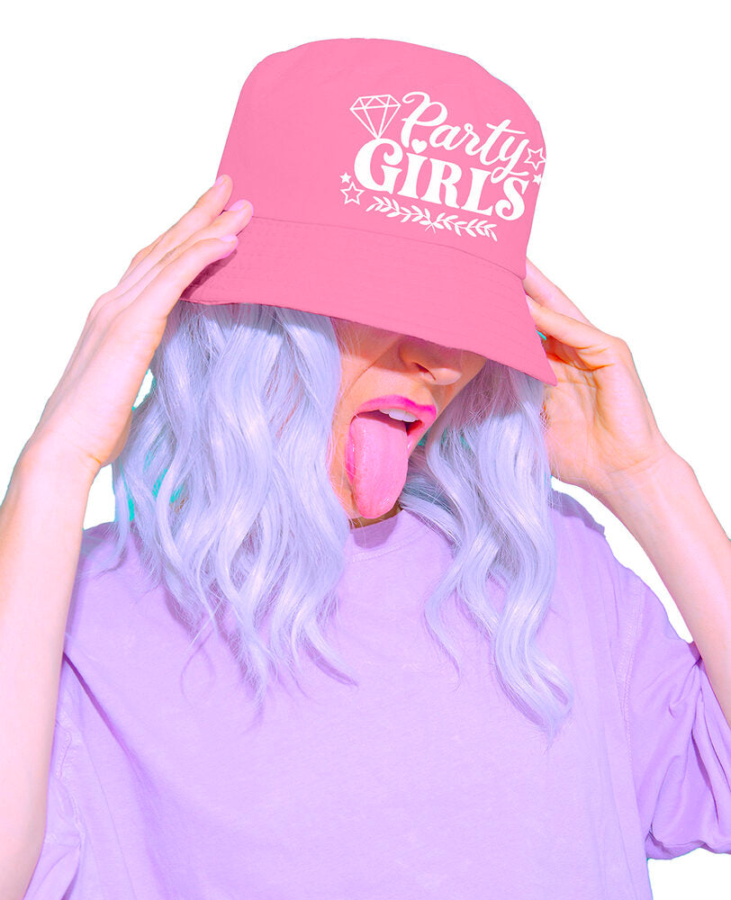 Rosa Party Girls Fischerhut