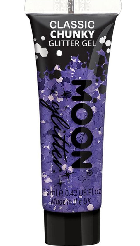 Glitzer Body Gel in Lila 12ml
