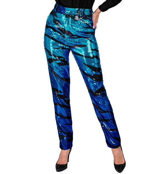 Blue Waves Pailletten Damenhose