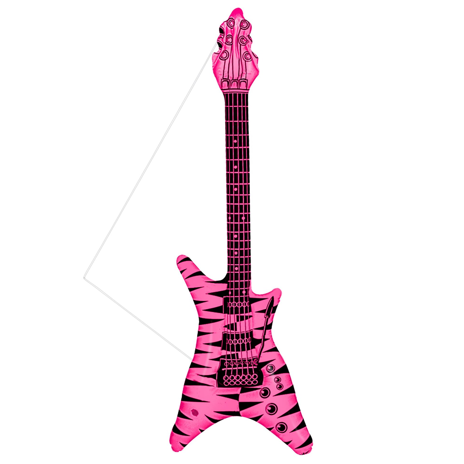 Aufblasbare Gitarre Im Zebramuster