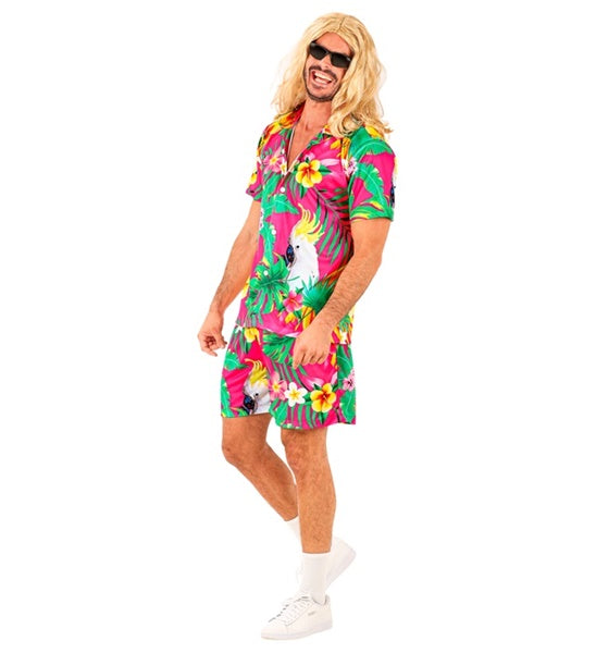 Tropisches Sommer Set für Herren Hemd/Shorts