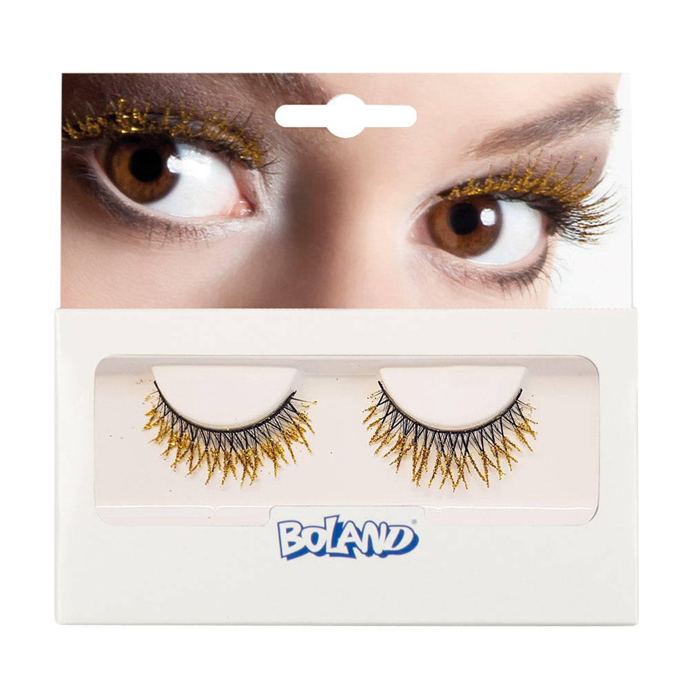 1 Paar Goldene Glitzer Wimpern