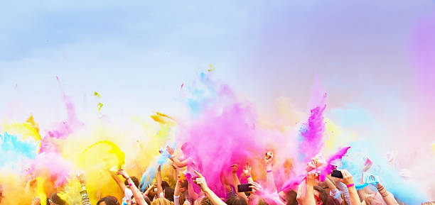 Neon Orange Holi Effekt Pulver 500g