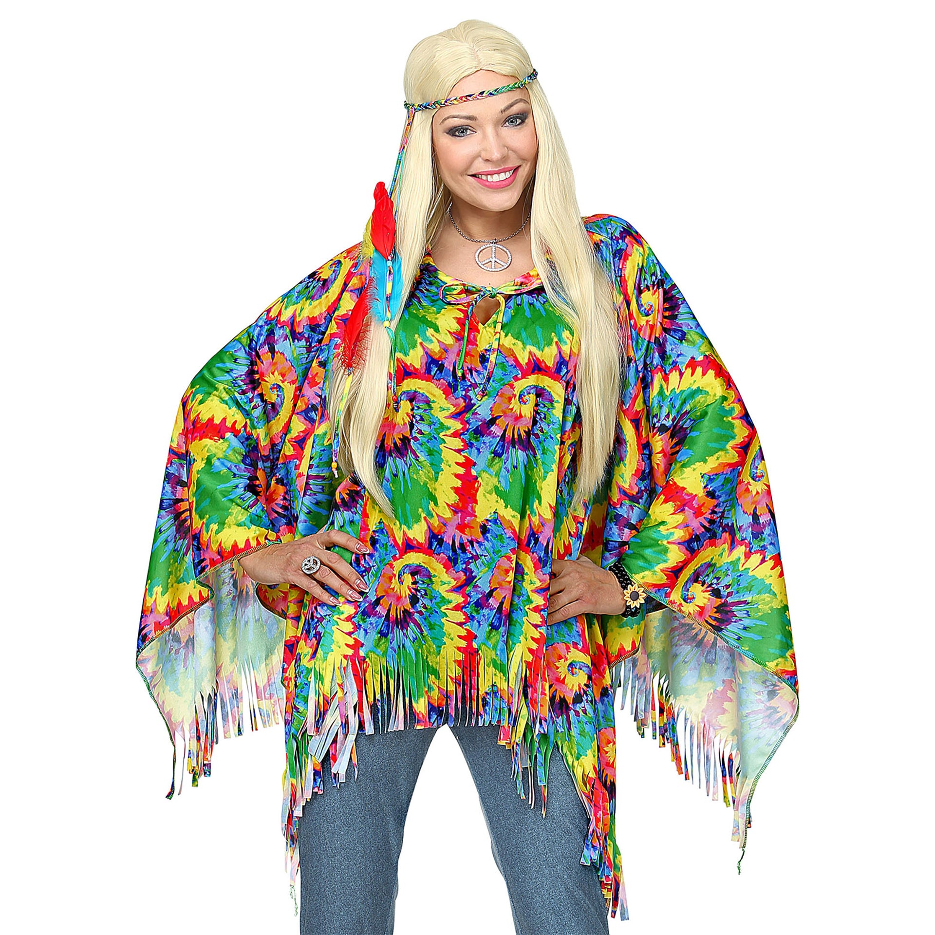 70er Jahre Hippie Poncho für Damen
