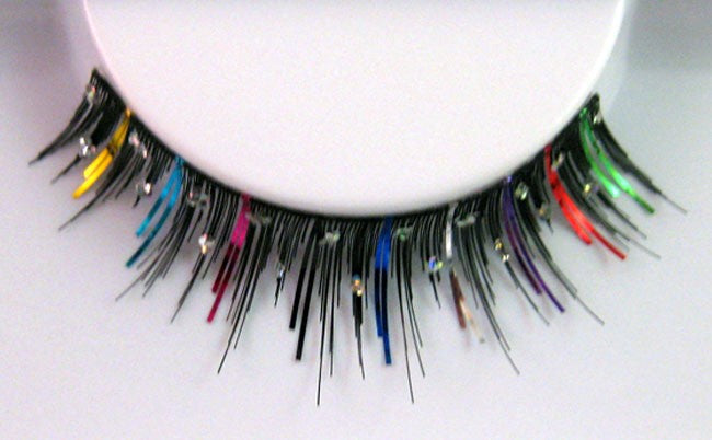 Bunte Metallic Stufenwimpern