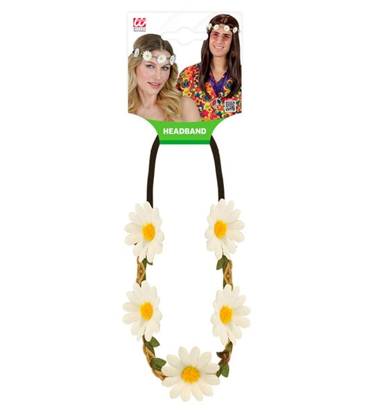 Haarband mit Gänseblümchen weiß