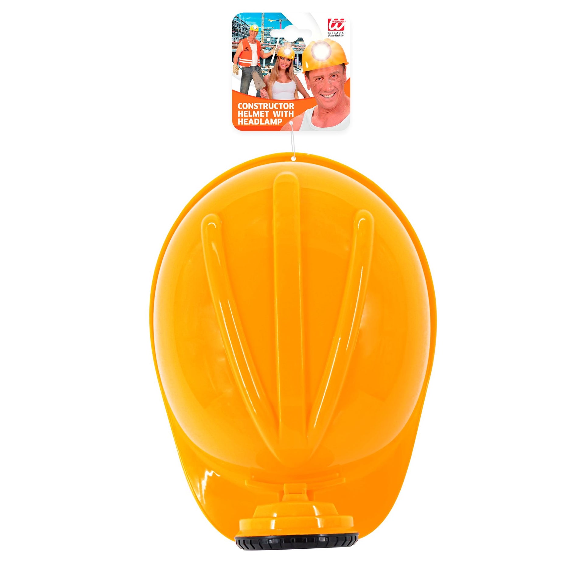 Ulli Bauarbeiter Helm mit echter Leuchte