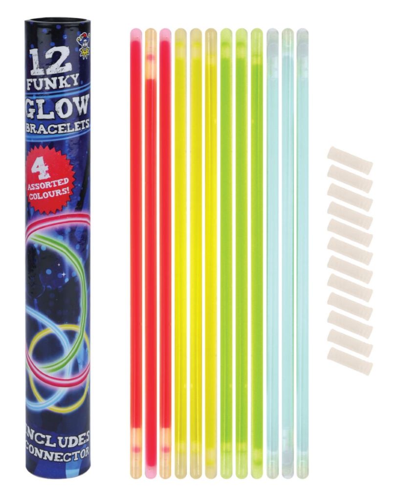 12 Knicklichter für Leuchtarmbänder 21cm
