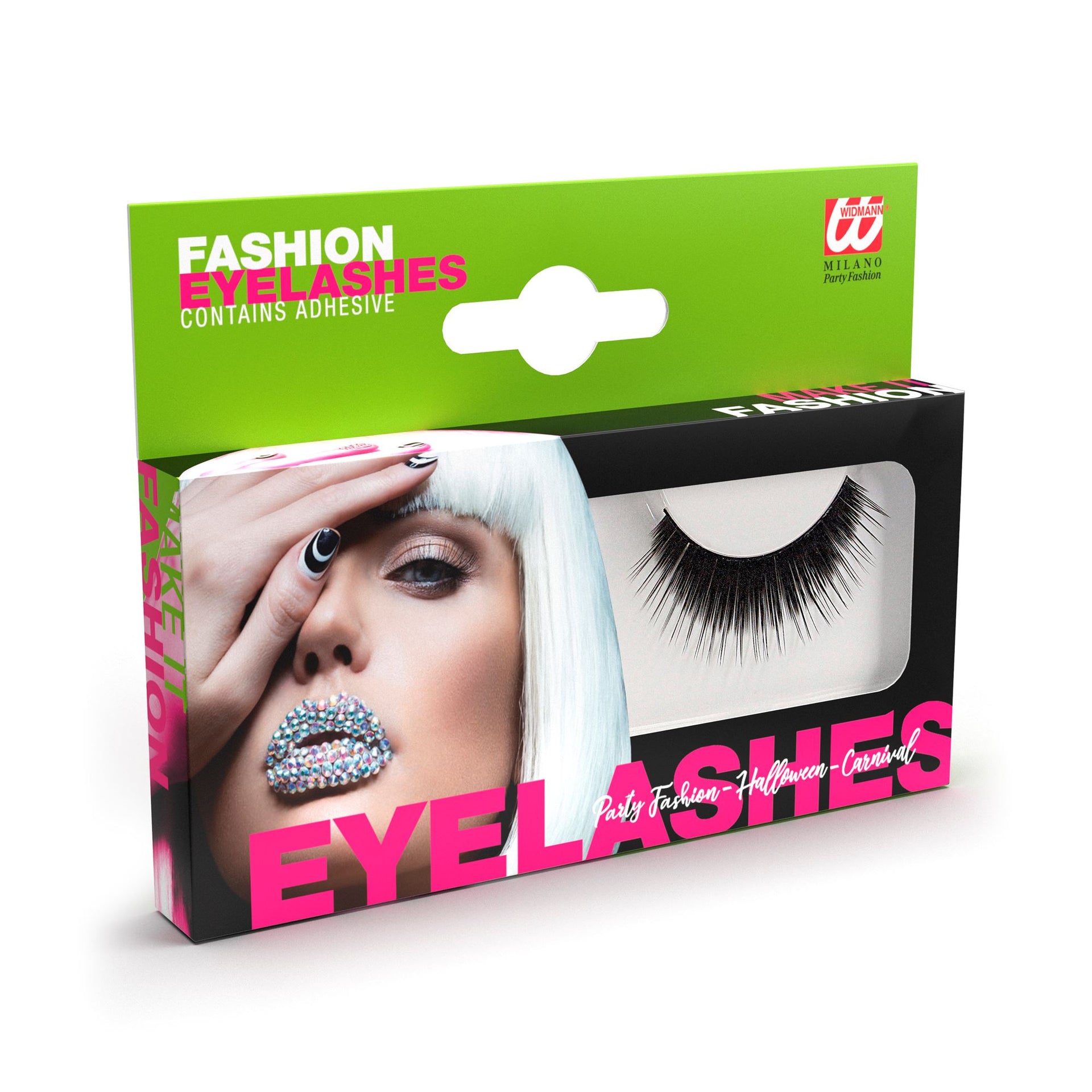 Schwarze verdichtete Wimpern