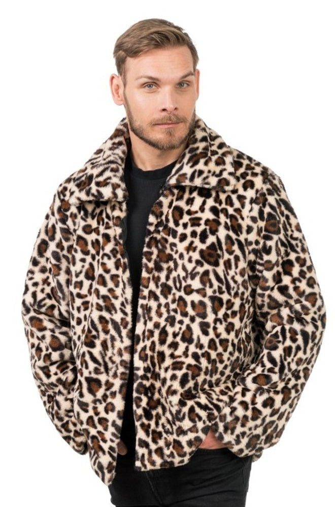 Jacke im Leoparden Look für Herren