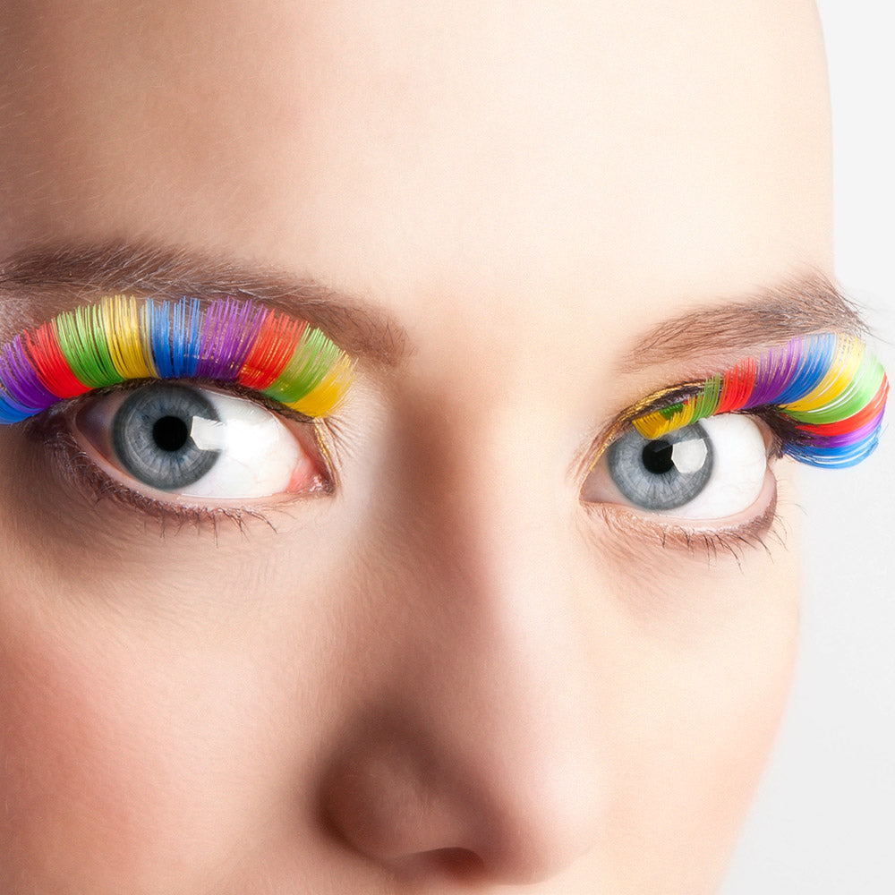 1 Paar Regenbogen Wimpern