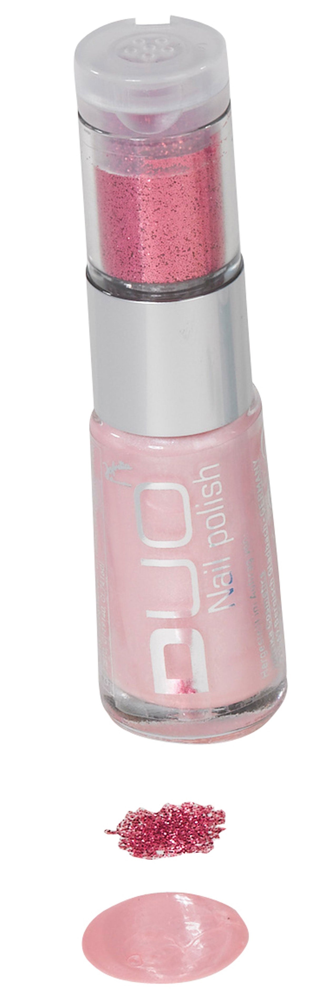 Pinker Duo Nagellack Mit Glitzerpuder