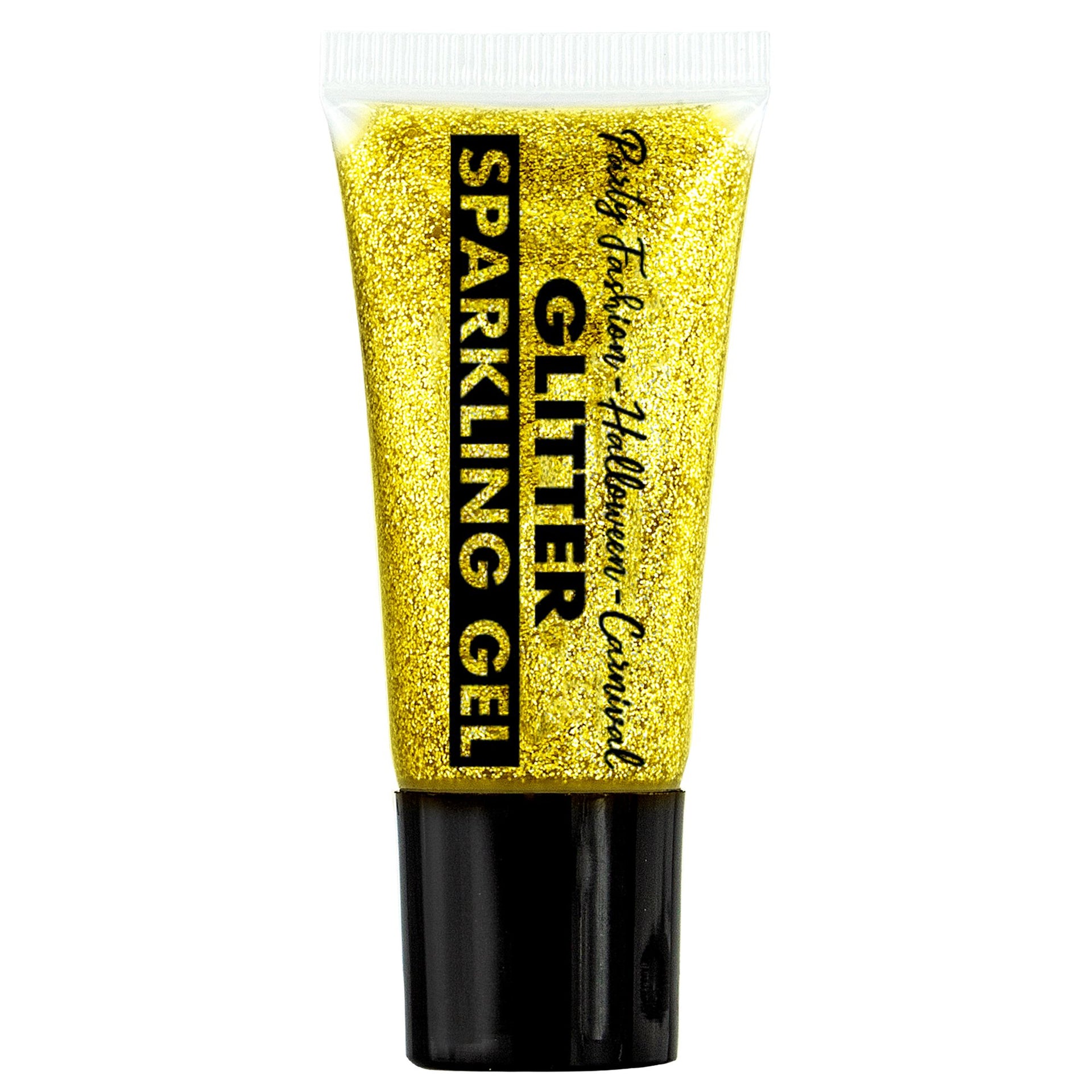 Goldenes Glitzer Make-Up
