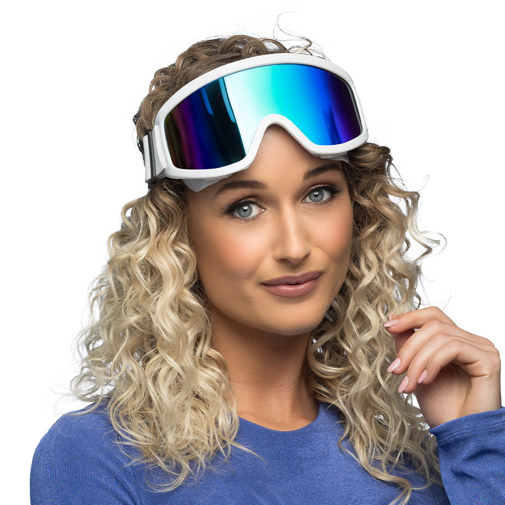 Skibrille Stoked in Weiß