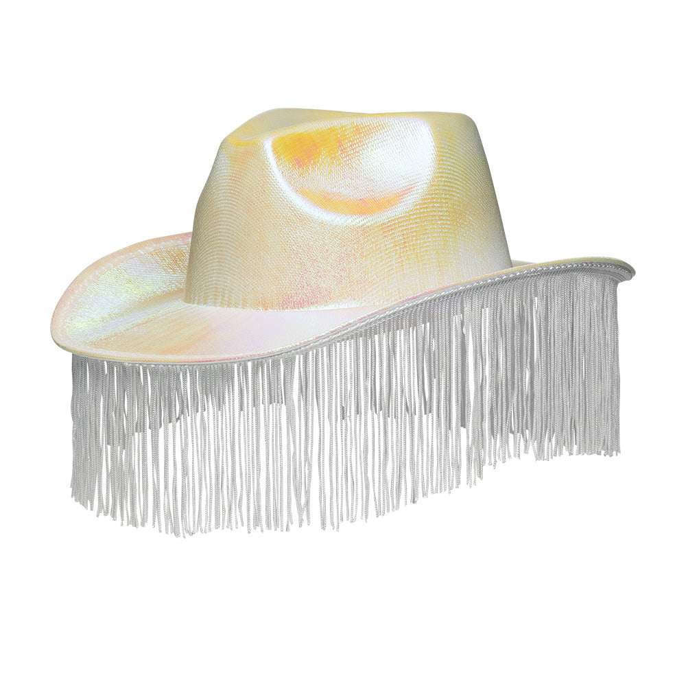 Glamour Cowboyhut Iridescent White