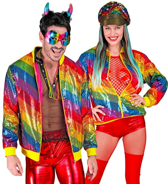 Jacke Happy in Regenbogenfarben, unisex