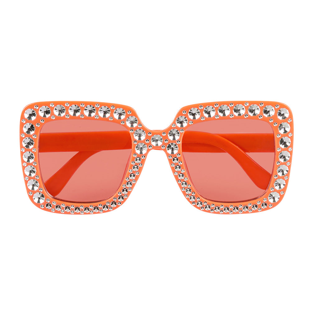 Partybrille Bling Bling orange