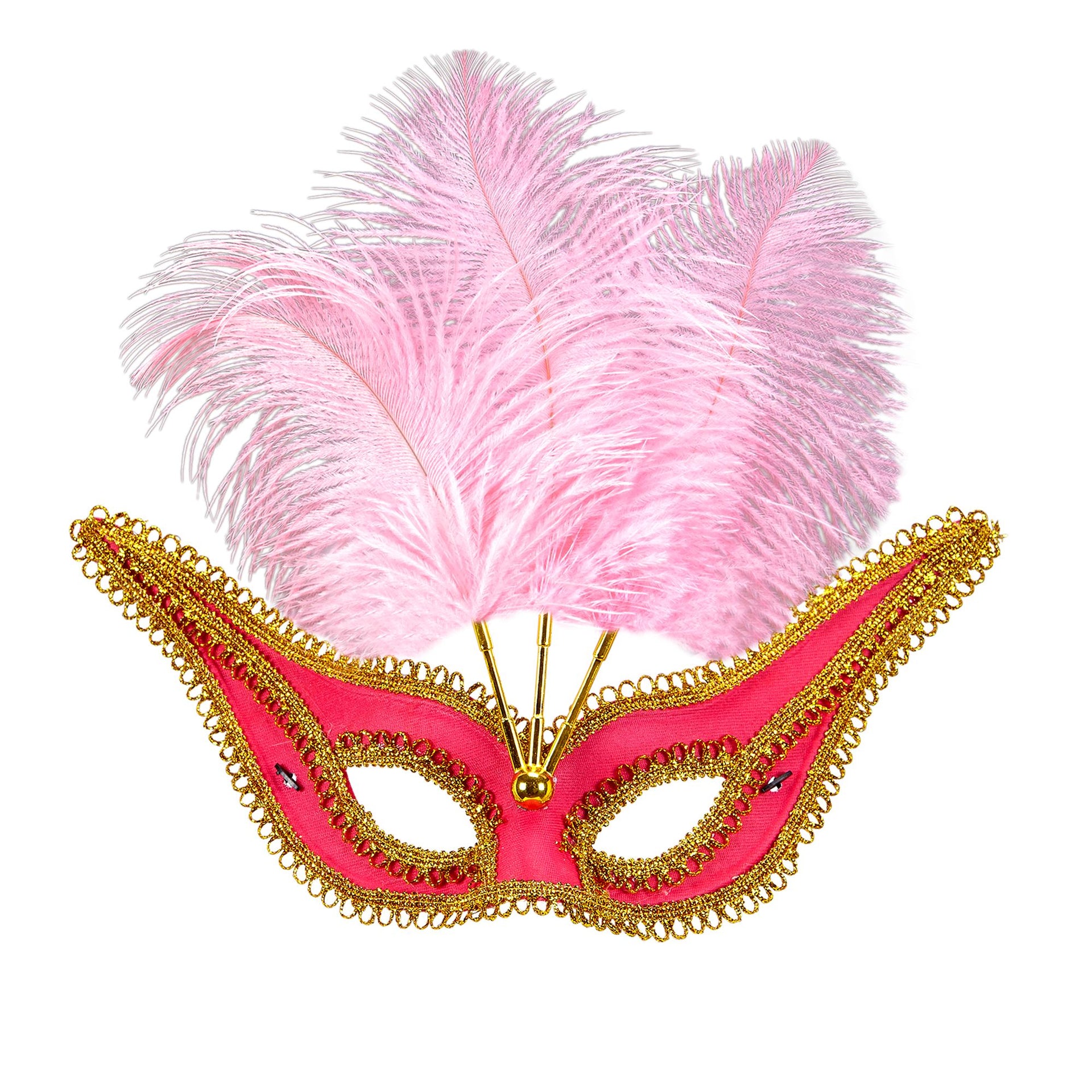 Decora Feder Augenmaske In Pink