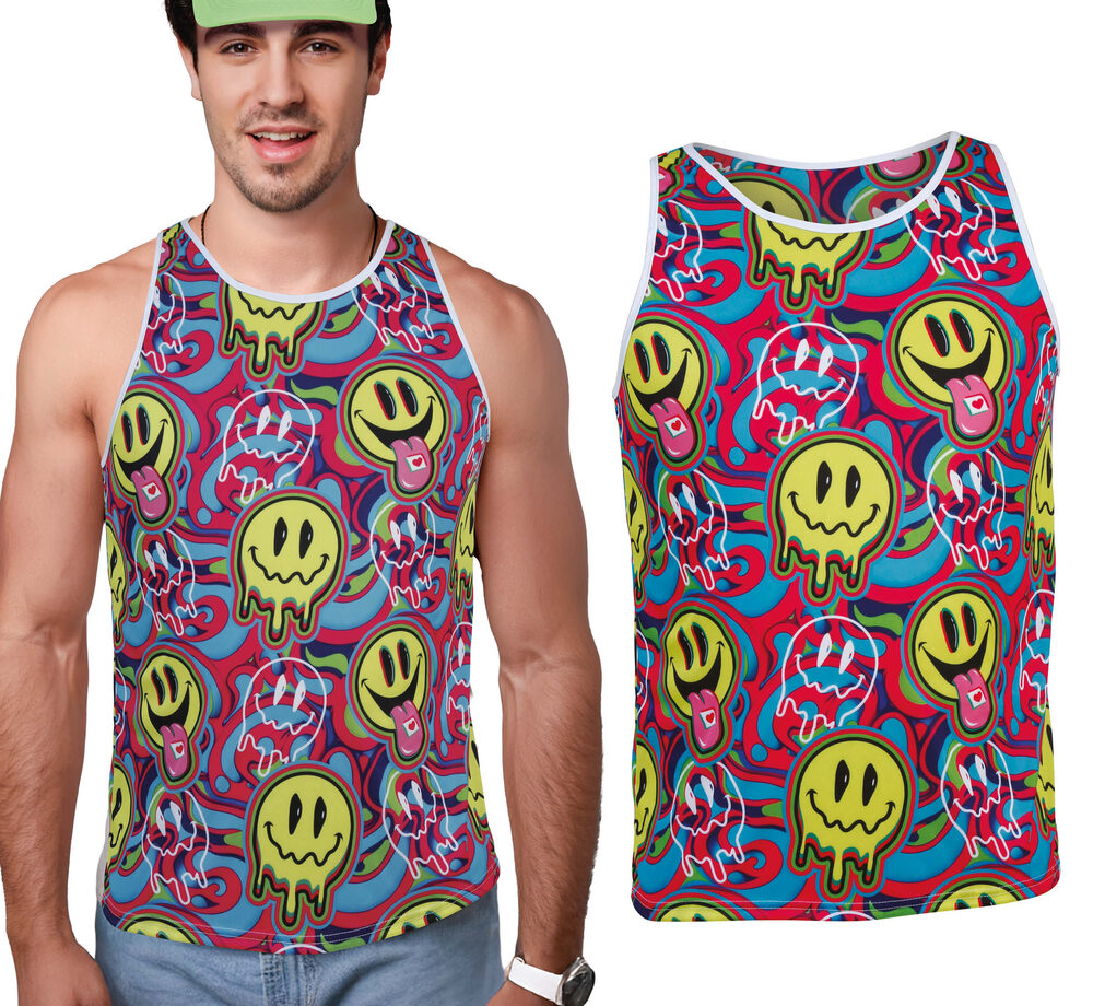 Psychedelic Shirt für Herren Einheitsgröße