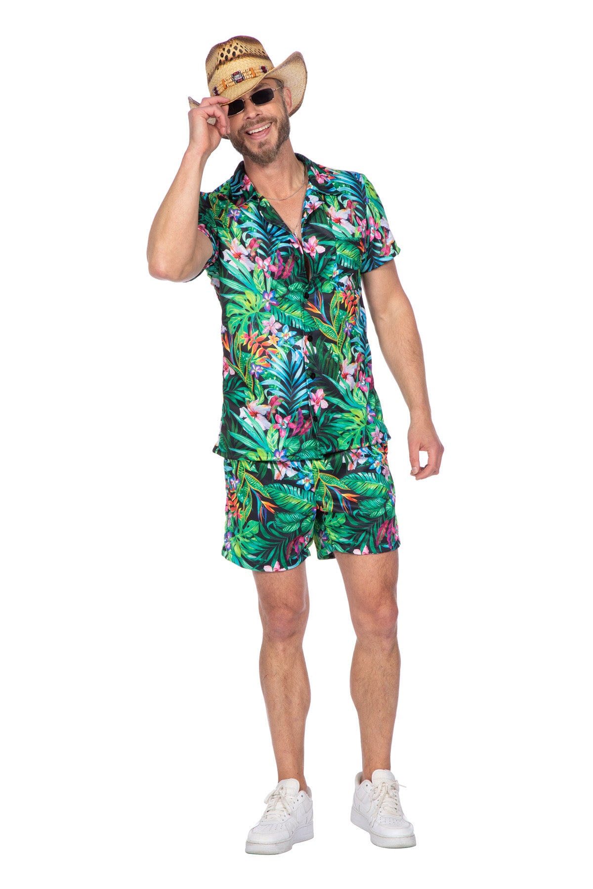 Festival Duo Set Shirt & Shorts für Herren