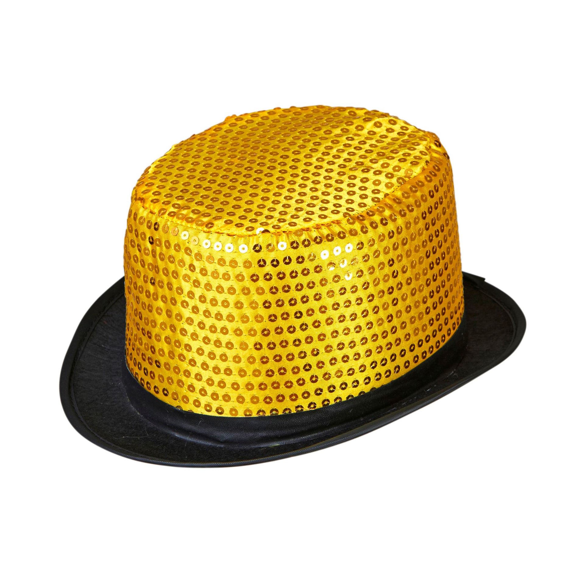 Goldener Pailletten Zylinder