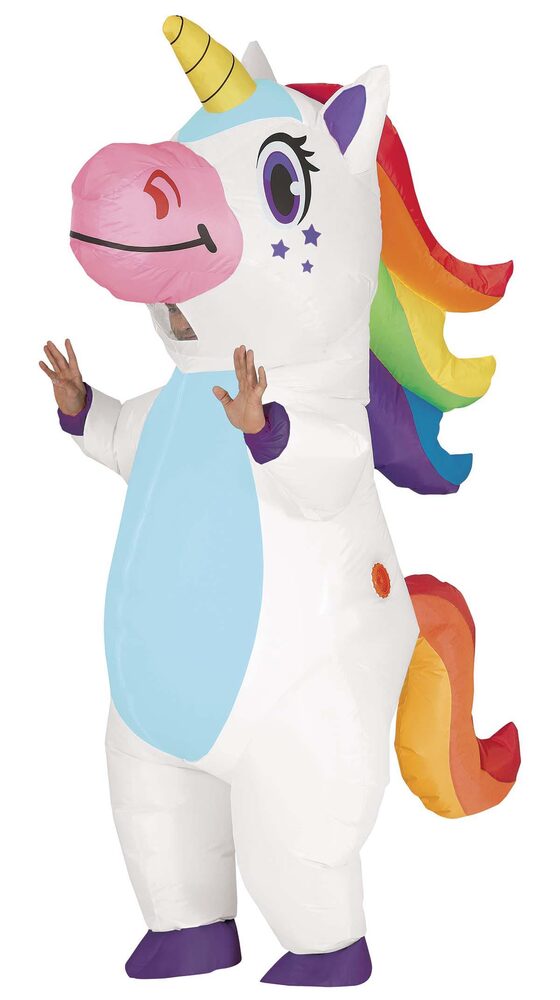 Aufblasbares Einhorn Kostüm für Erwachsene
