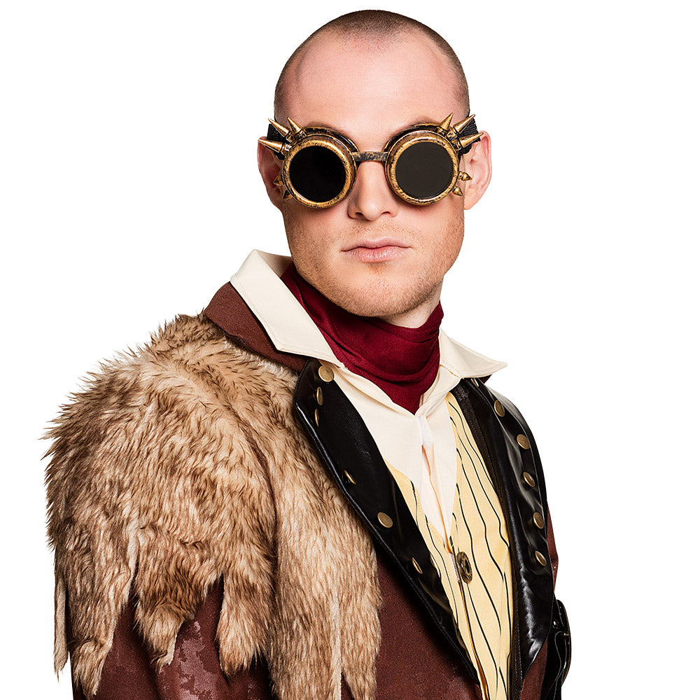 Goldene Steampunk Brille