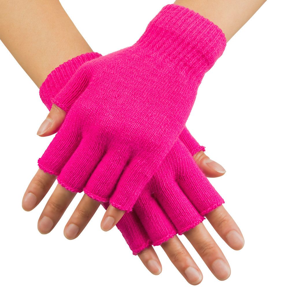 Fingerlose Pinky Handschuhe in Pink