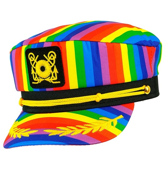 KAPITÄNSMÜTZE REGENBOGEN PRIDE